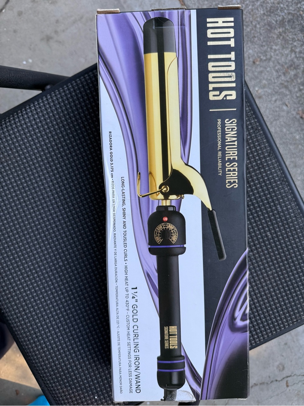 Signature Series 1 1/4" Gold Curling Iron - Black/Gold